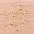Breloques de lunette carrees en or en acier inoxydable, cadres geometriques metal. - Quadrilatère - Petit