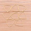 Cadres en métal triangulaires dorés en acier inoxydable pour bijoux faits main et loisirs créatifs. - Triangle - Grand