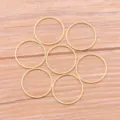 Acier inoxydable doré rond cadre DIY charme ouvert pendentif fabrication de bijoux - Rond - Grand