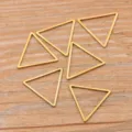 Pendentifs de cadre geometriques triangulaires en acier dore DIY pour la fabrication. - Triangle - Grand