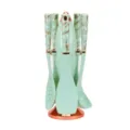 Silicone kitchen utensils set with rocket holder mint green cooking spatula spoon tool set - 6-Piece Set / Green