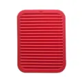 Tappetino Sgocciolatoio in Silicone Rosso Cucina Termoresistente Antiscivolo Tavolo - Rosso