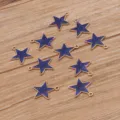 Pendatifs breloques étoile à paillettes bleues pour vos accessoires de bijouterie - Étoile - Bleu
