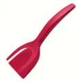 Spatola e pinza da cucina 2 in 1, utensile rosso in silicone per pancake e pesce sku - Rosso