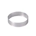 Open perforated round mousse ring stainless steel baking cake mold kitchen tool DIY. - Στρογγυλό 8cm