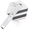 Stainless steel cheese grater detail view showing sharp etching blade and protective cover. - Default