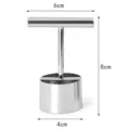 Stainless steel fruit corer kitchen tool with T-handle and sharp blade for pears pitting. - S