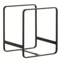 Black iron wire dish drying rack kitchen storage organizer for plates and bowls variant. - L / Black