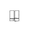 Minimalist black iron dish drying rack kitchen organizer storage shelf for plates and bowls - S / Black