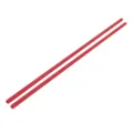 Bacchette da allenamento in silicone rosso per bambini, design antiscivolo per pasti. - Bacchette rosse