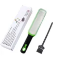 Stainless Steel Cheese Grater Lemon Zester with Protective Cover and Cleaning Brush Tool - Color Box Fine Teeth + Brush