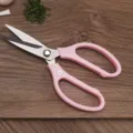 Forbici da cucina con manico rosa in acciaio inossidabile forbici multiuso per casa - Forbici con manico in plastica / Rosa