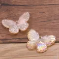 Schmetterling Harz Anhanger Detailansicht, ideal fur DIY Handwerk Schmuck und Taschen Deko. - Stil 5 / Verlauf Orange