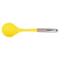 Cucharón de sopa de silicona amarillo y gris, cuchara de cocina antiadherente variante. - Cuchara de Sopa / Gris Amarillo