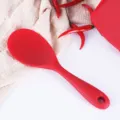 Espátula de cocina de silicona roja, utensilio antiadherente resistente al calor. - Cuchara de Arroz / Rojo