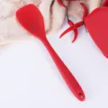 Espátula de silicona roja, utensilio de cocina resistente al calor para sartenes antiadherentes. - Espátula Hondo / Rojo