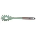 Dual-color silicone pasta spoon for non-stick pans, heat-resistant spaghetti server. - Spaghetti Server / Grey Green
