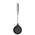 Cuchara de cocina de acero inoxidable con mango ergonómico para cocinar y escurrir alimentos. - Espumadera