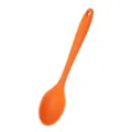 Cuchara de silicona naranja para cocina, pequeña cuchara de sopa alimentaria resistente. - Naranja