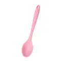 Cuchara de sopa de silicona rosa, color caramelo, utensilio de cocina, variante color. - Rosa