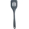 Espátula ranurada de silicona gris oscuro, utensilio de cocina resistente al calor. - Gris oscuro
