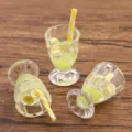 Mini resin lime drink cup charm pendant, DIY craft accessories for phone case and keychain. - 6