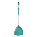 Premium green silicone spatula with stainless steel handle, heat resistant kitchen tool. - Spatula / Green