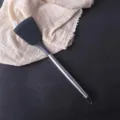 Espátula de cocina de silicio con mango de acero inoxidable, utensilio resistente para sartenes. - Espátula de Cocina