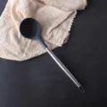 Siliconen soeplepel met roestvrijstalen handvat keukengereedschap hittebestendig - Soeplepel