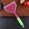 Espátula de silicona para tortilla y turrón, utensilio de cocina resistente rosa y verde. - Paquete de 100g / Rosa Rojo Verde