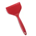 Espátula de silicona roja para turrón y tamagoyaki, herramienta de cocina resistente con agujero. - Paquete de 100g / Rojo