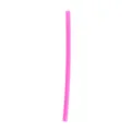 Re-usable pink silicone drinking straw, safe food grade daily use straw for kids and milk tea. - Pink