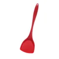 Red silicone kitchen spatula, high temperature resistant cooking utensil for home use - Food Spatula / Red