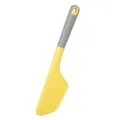 Espátula de silicona grande de 10 pulgadas resistente al calor para tarta crema - Amarillo