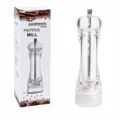 Moulin à poivre manuel en acrylique transparent flacon d'épices pour cuisine accessoire - 8 Pouces (Boîte Couleur)