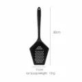Resistente pala da ghiaccio da cucina in silicone nero utensile da cucina fessurato - Raschietto per ghiaccio / Nero