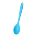 Cuchara de cocina de silicona azul, pequeña cuchara de sopa colorida, resistente al calor. - Azul
