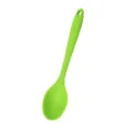 Green silicone kitchen spoon candy color small cooking spoon with hanging hole style - Green