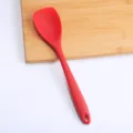 Cucchiaio da cucina in silicone rosso, spatola da cucina flessibile antiaderente, con foro appeso. - Paletta / Rosso