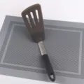 Espátula ranurada de silicona para sartenes antiadherentes útil herramienta de cocina - Espátula Ranurada