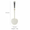 Silicone mushroom cooking ladle spoon with metal handle, heat-resistant kitchen tool white - PP Steel Ring Handle Mushroom Spatula / White