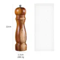 Moulin à poivre manuel en bois d'acacia 22cm outil d'assaisonnement sel de cuisine. - Moulin en bois d'acacia 8 pouces
