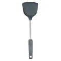 Espátula de silicona gris oscuro con varilla de acero para uso en la cocina diaria - Gris