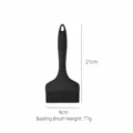 Pennello da cucina in silicone nero per cottura e pasticceria. Lunghezza 21cm, larghezza 9cm. - Pennello da Olio Largo 9 cm / Nero