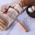 Stainless Steel Kitchen Whisk with Wooden Handle Egg Beater Baking Tool for Cooking - Whisk