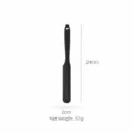 Spatola in silicone nera per cottura e pasticceria, utensile da cucina flessibile, 24cm. - Spatula Lunga / Nero