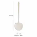 Silicone Mushroom Kitchen Spatula Non-stick Heat-resistant Cooking Spoon Semi-transparent White - Silicone Handle Mushroom Spatula / White