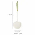 Silicone mushroom spatula kitchen cooking spoon white and green non-stick tool 35cm 123g - Silicone Gold Ring Green Handle Mushroom Spatula / White