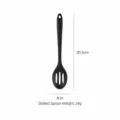 Cucchiaio schiumarola in silicone nero utensile da cucina piccolo 20.5cm leggero 24g resistente - Piccola Schiumarola / Nero