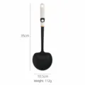 Silicone mushroom kitchen spatula, high temperature resistant non-stick cooking spoon. - PP Bear Handle Mushroom Spatula / Black